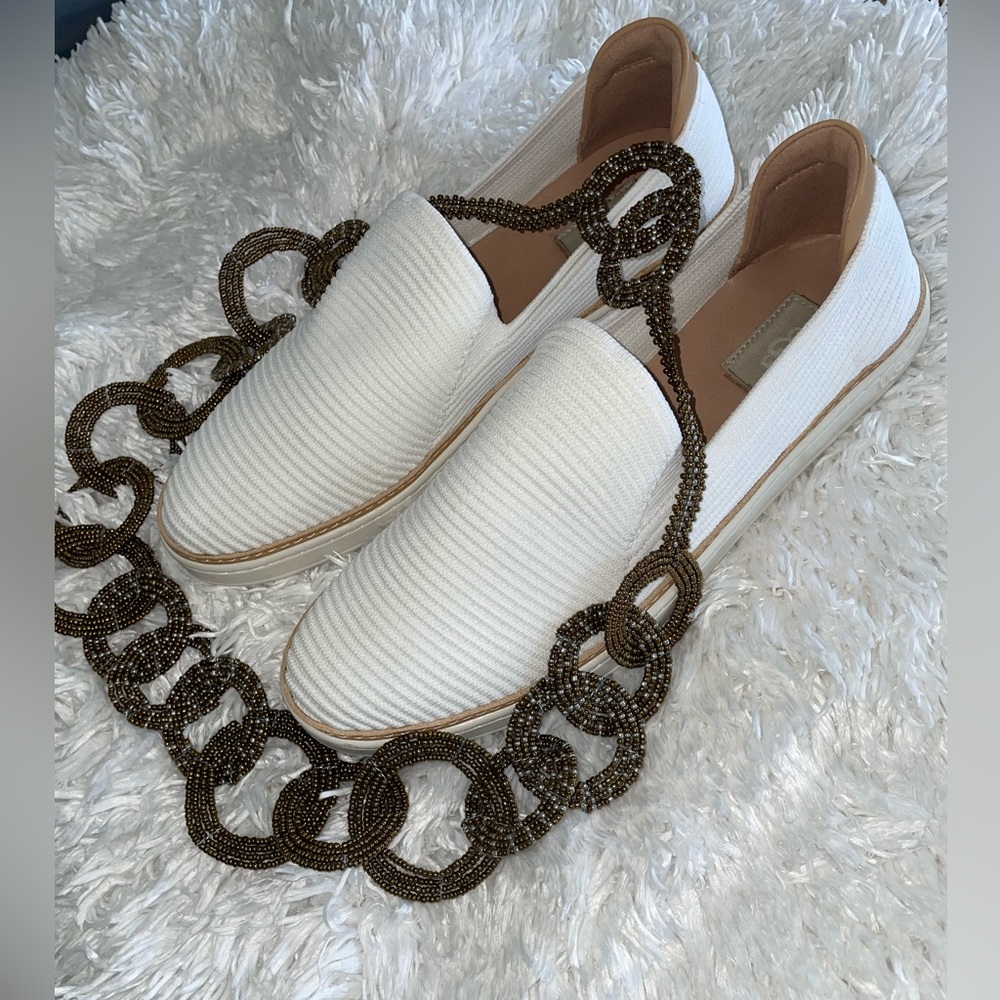 UGG White Slip On Shoe Size 11